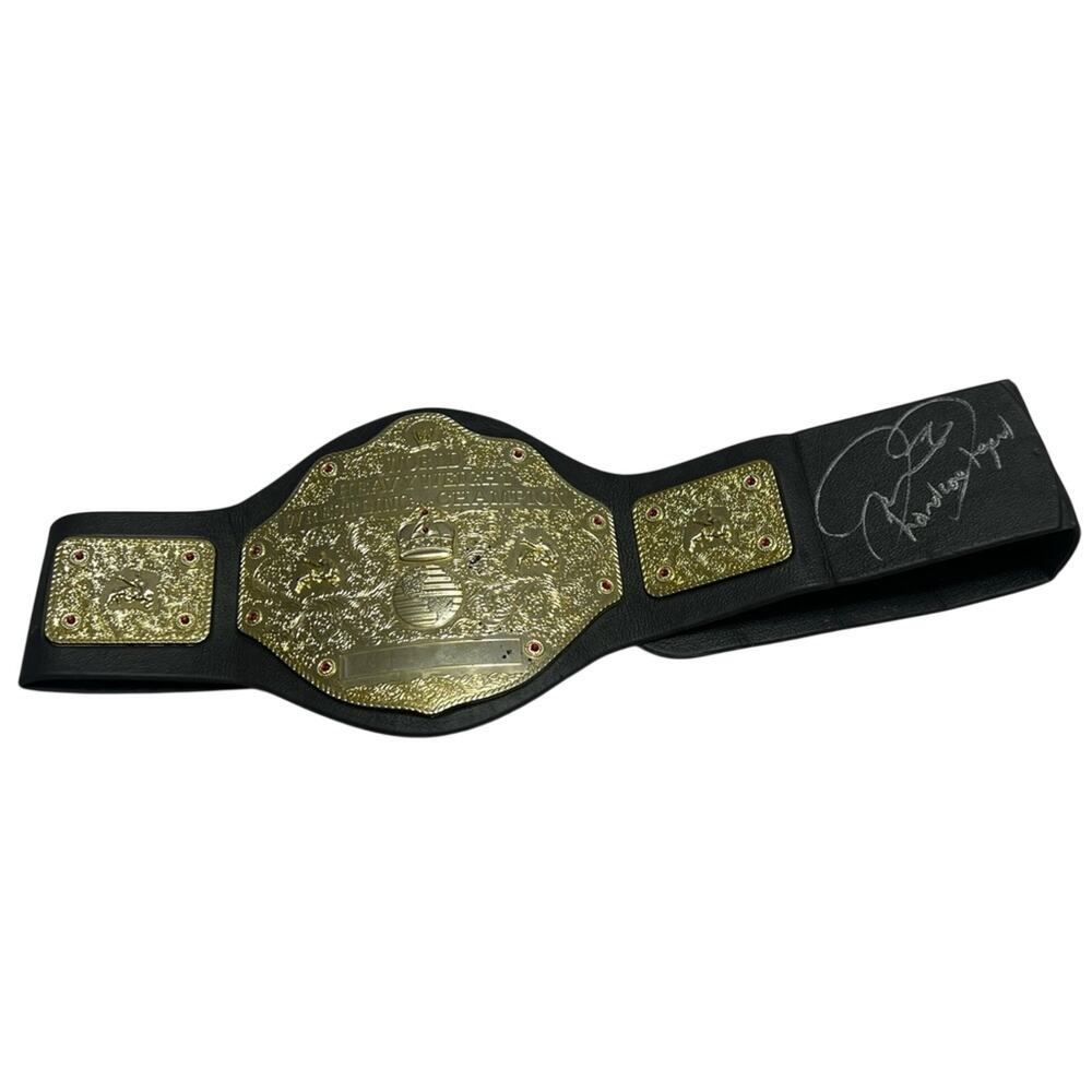 Cactus Jack Mick Foley Mankind Autograph PSA 2003 Jakks WWE World Kids Foam Belt